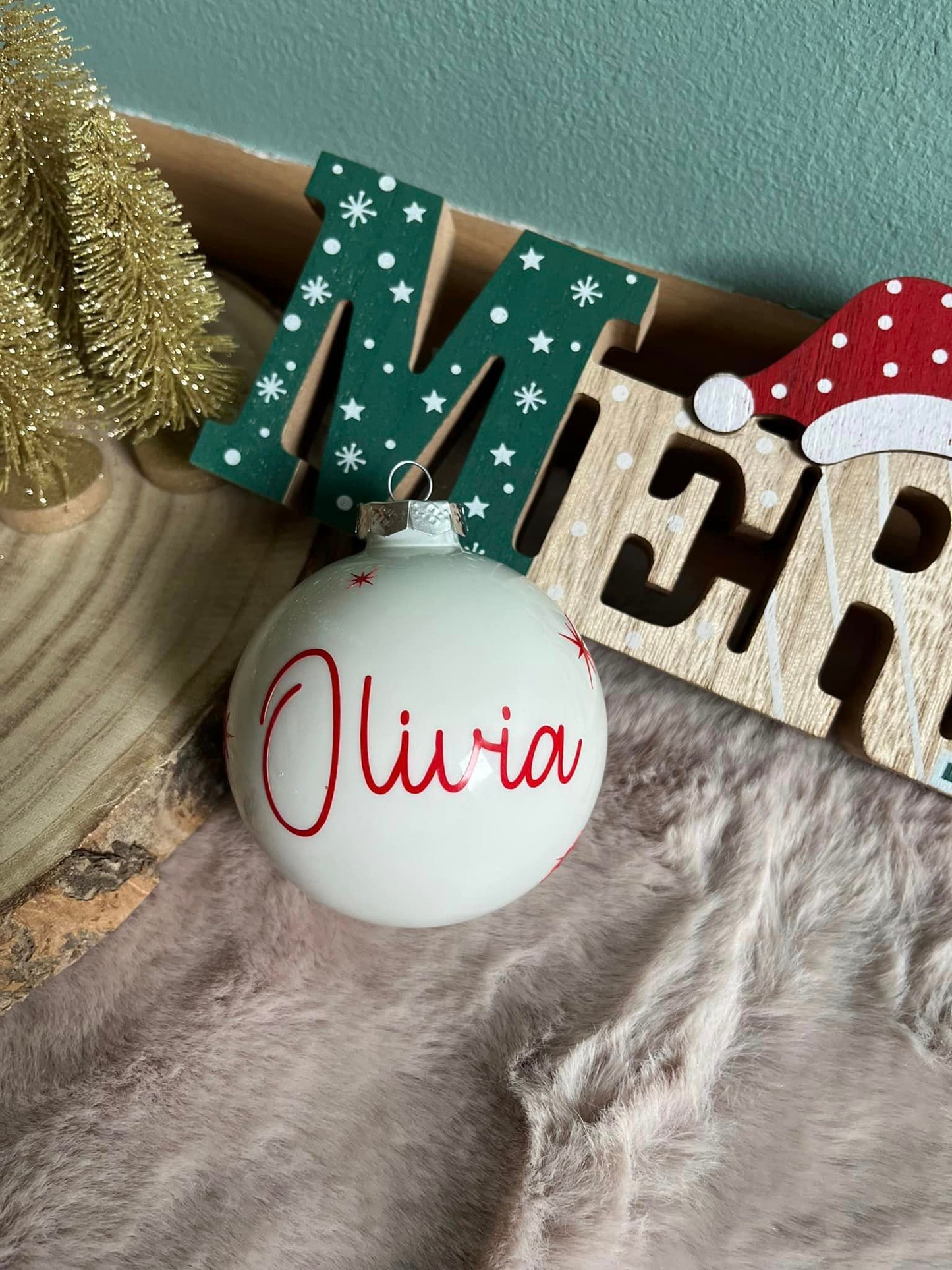 Boule de Noël personnalisée