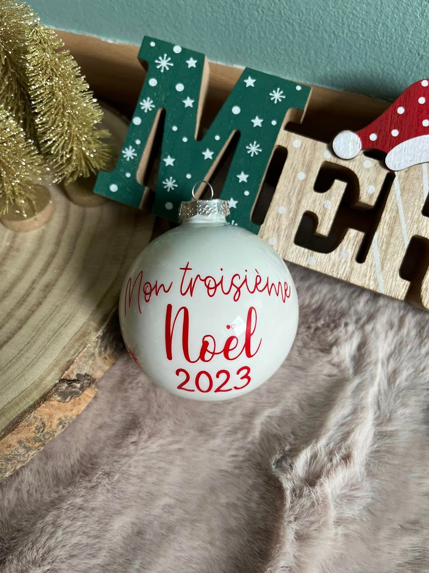 Boule de Noël personnalisée