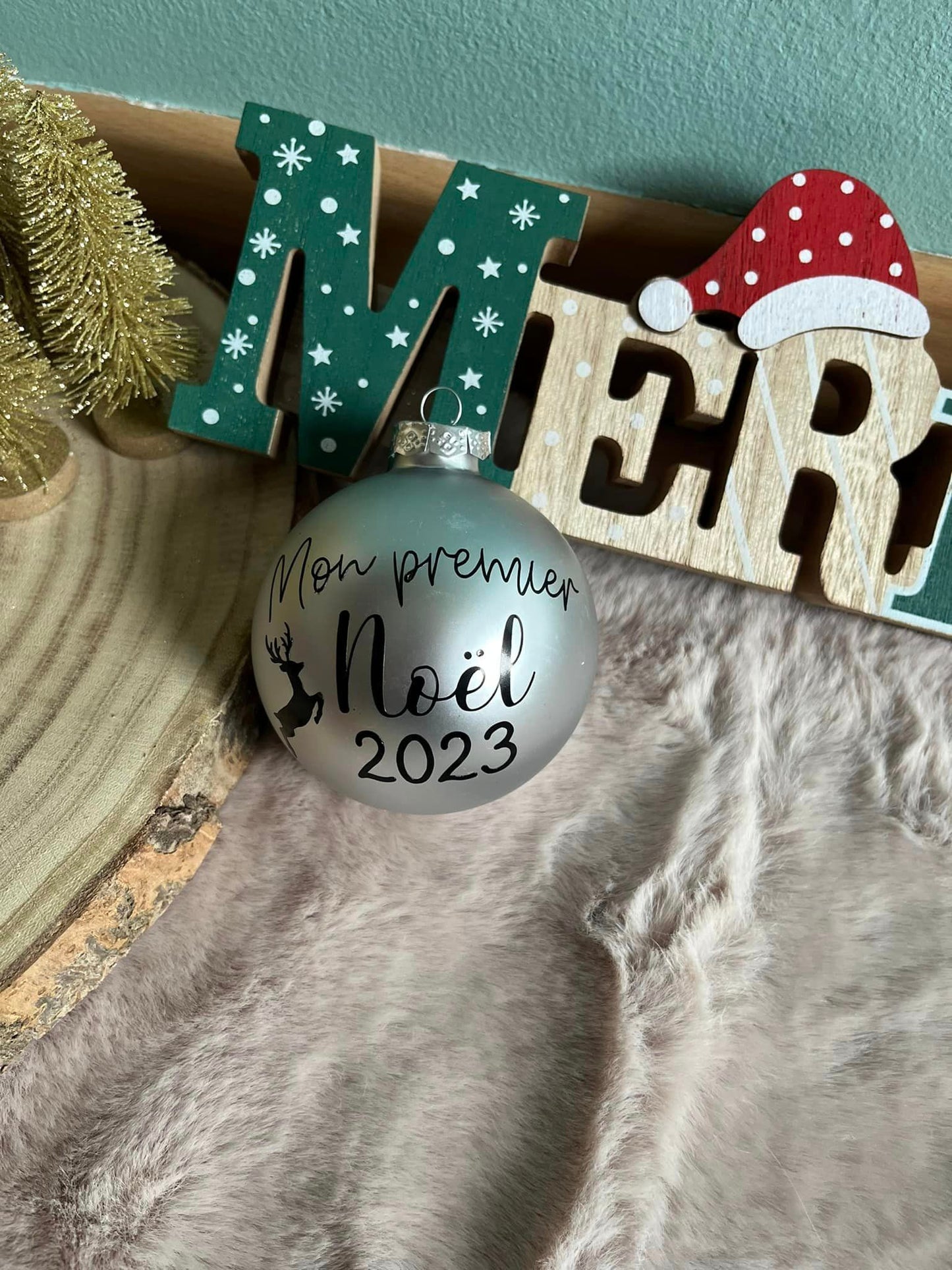 Boule de Noël personnalisée