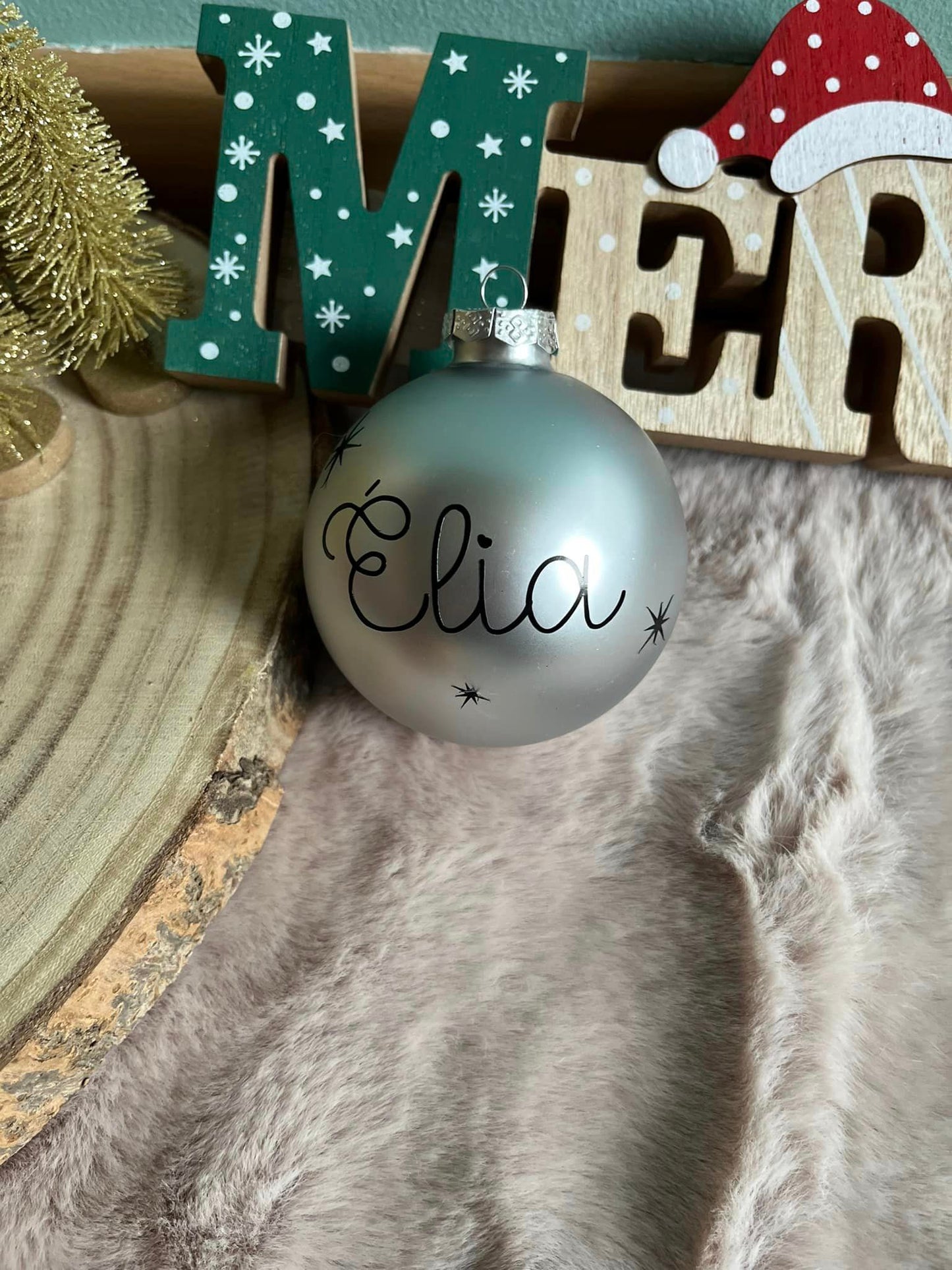Boule de Noël personnalisée