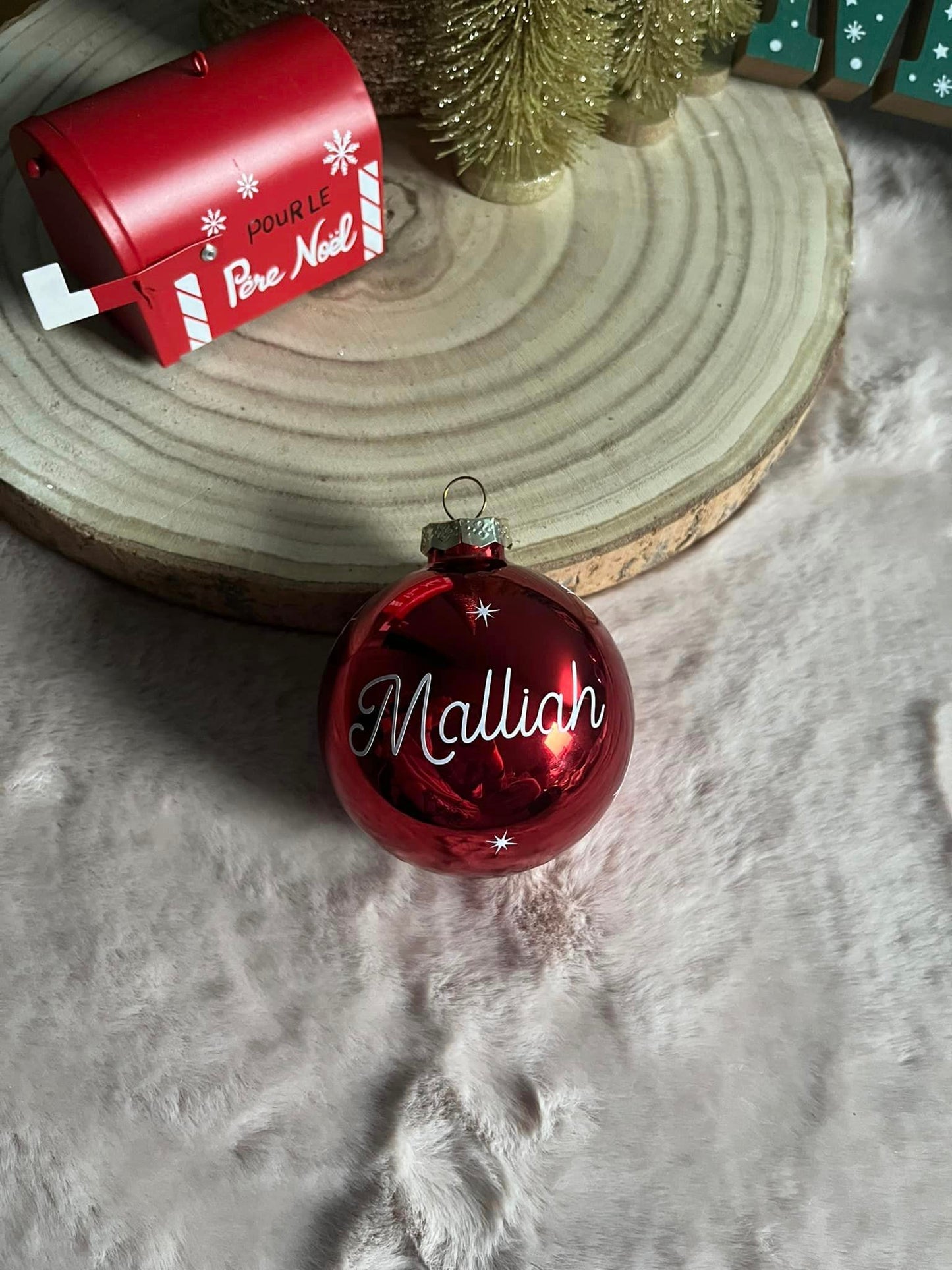 Boule de Noël personnalisée