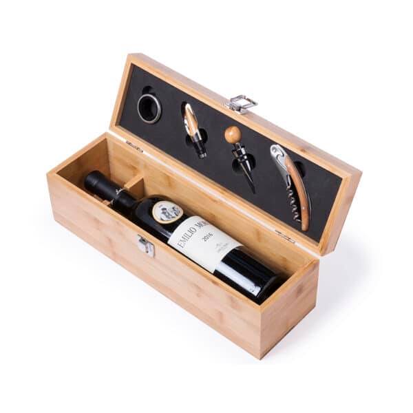 Coffret bouteille de vin + accessoires