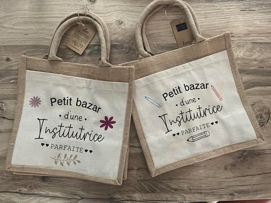 Sacs personnalisés pour institutrices