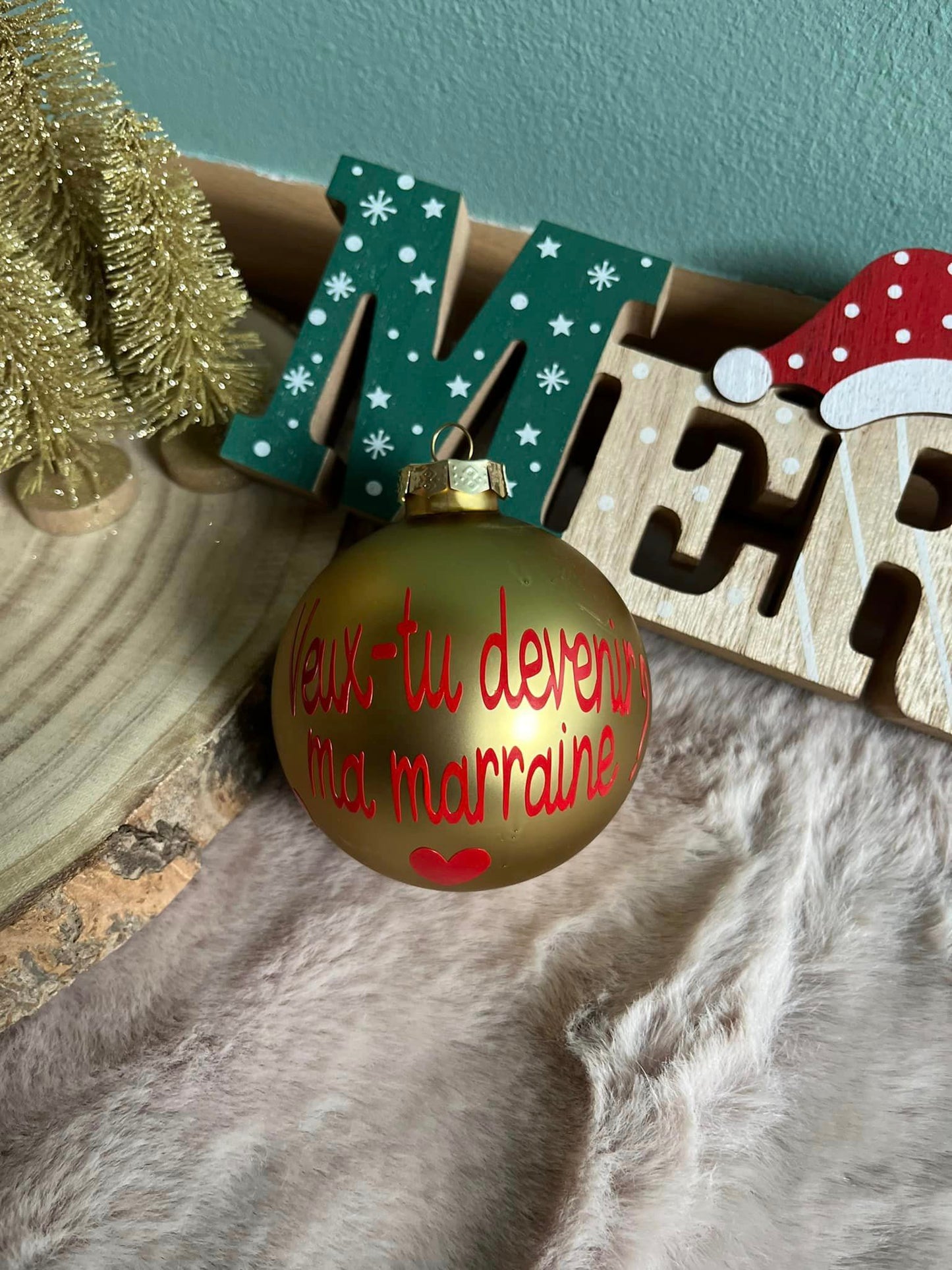Boule de Noël personnalisée