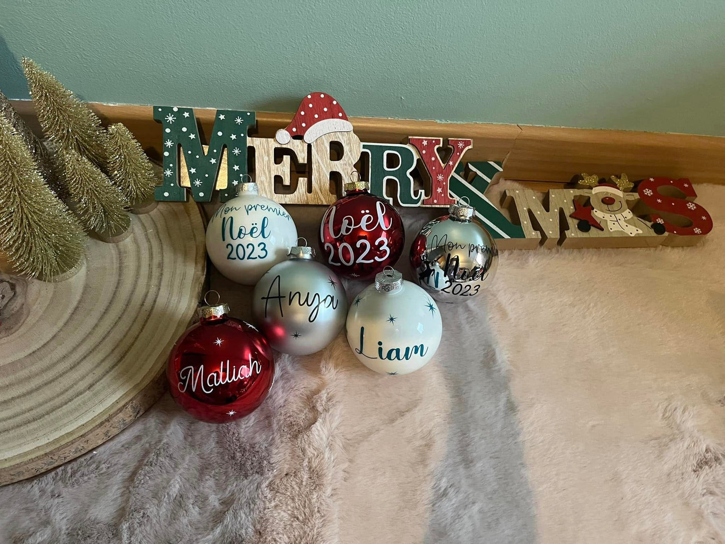 Boule de Noël personnalisée
