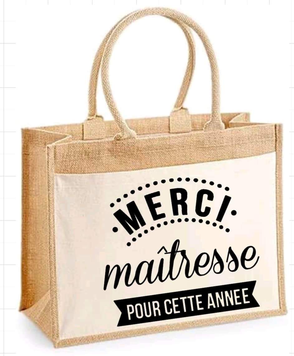 Sacs personnalisés pour institutrices