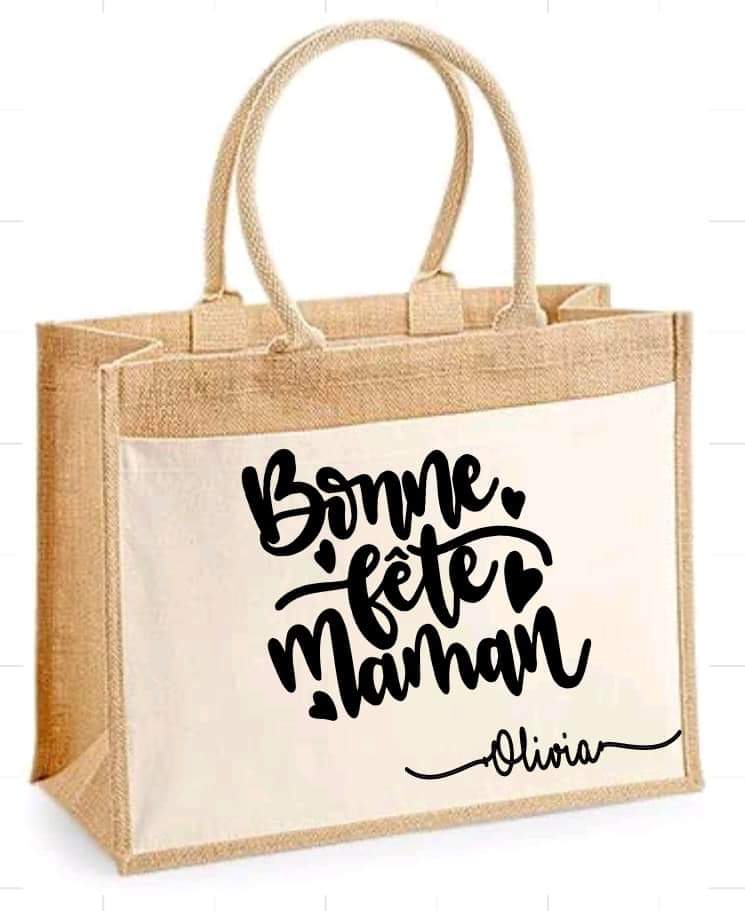 Sacs personnalisés pour fêter maman