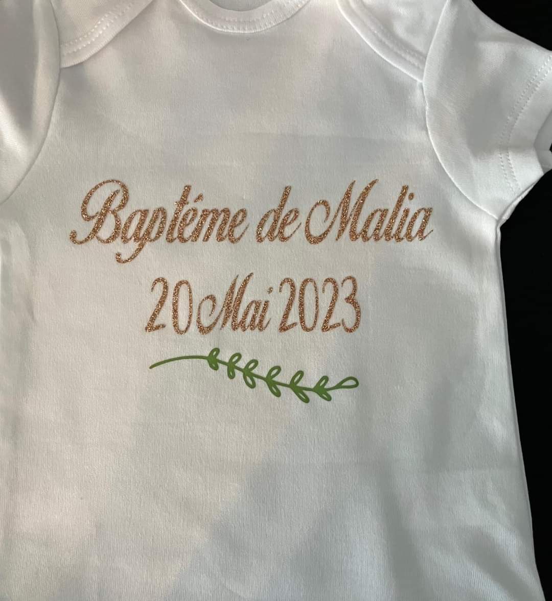 Body pour le Baptême d'une jolie princesse