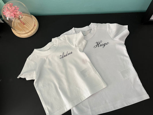 T-shirts prénoms enfants manches courtes